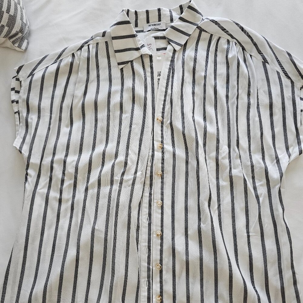 Black stripe top - The Workshop (Blu Pepper)